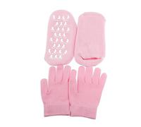 VINTORKY Guantes y Calcetines De Gel Spa Unisex Hidratante y Aclarador Para Manos y Pies Único Rosa