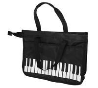 VINTORKY Hoja Paquete de partituras contenedor de partituras Bolsa de partituras Music Box cajitas Musicales - Maletín partituras Bolsa Porta partituras Bolsa para partitura Nylon Black