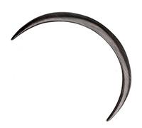 VINTORKY Horquilla Curva Cabello Luna Madera Negra 11,5 Cm Sujeción Firme Mujer Uso Diario Moño Vintage Elegante Complemento Cabello