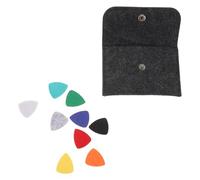 VINTORKY Juego de 10 Púas de Fieltro para Ukulele Funda Redonda, Diseño Triangular y Corazón, Compatibilidad para Actuaciones Acústicas
