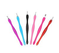 VINTORKY Juego De 30 Tenedores Para Eliminar Piel Muerta y Cuidadora De Cutículas, Acero Inoxidable y Pp, Tamaño Estándar, Para Manicura Profesional y Uso Personal Uñas, Multicolor