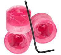 VINTORKY Juego de 4 Perillas para Guitarra Eléctrica Color Rosa, Control Potenciómetro Ajustable, Incluye 3 Perillas y 1 Llave, Accesorios Guitarra, Reemplazo Volumen y Tono, Uso Profesional