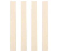 VINTORKY Juego de 4 tiras de fieltro blanco autoadhesivas para teclas de instrumentos musicales, adecuadas para práctica y protección en instrumentos de viento y flauta