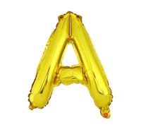 VINTORKY Juego de Globos de Película de Aluminio Dorado Letras de Feliz Aniversario 16 Pulgadas para Decoración de Bodas y Fiestas