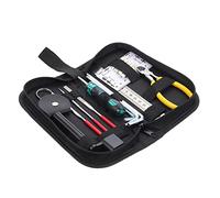 VINTORKY Juego De Herramientas Profesional Para Reparación y Mantenimiento De Guitarra Eléctrica y Acústica, 18 Piezas, Kit Portátil Púas y Limpiador De Cuerdas Para Músicos y Luthiers