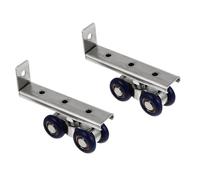 VINTORKY Juego de Ruedas Material Aluminio E Hierro Diseño de Cuatro Ruedas Fácil de Reemplazar y Resistente al Óxido para Puertas Correderas de Armario para Ventanas y Muebles