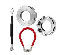 VINTORKY Kit de 4 Piezas de Llave de Radios de Acero para Bicicleta, Herramienta de Bolsillo para Ajuste de Radios y Corrección de Llanta en Bicicleta de Montaña