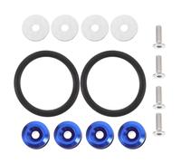VINTORKY Kit de Accesorios para Parachoques de Coche Tornillos de Aluminio y Almohadillas de Refuerzo para Parachoques Delantero y Trasero