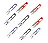 VINTORKY Kit de Costura Profesional 10 Tijeras de Recorte para Bordar y Cortar Hilo, Diseño Circular Ergonómico para Mayor Comodidad Color Aleatorio