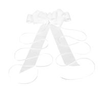 VINTORKY Lazo Blanco para Decoración de Coche de Boda Diseño Romántico y Material Pvc, Ligero y Fácil de Instalar para Celebraciones y Aniversarios