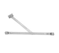 VINTORKY Limitador de Bloqueo de Ventanas Ajustable de Acero Inoxidable Plata, Barra Limitadora sin Taladro Ángulo Máximo de Apertura 135° para Ventanas Abatibles y Cocina