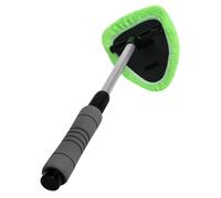 VINTORKY Limpiaparabrisas de Microfibra para Coche Mango Retráctil, Cepillo para Cristales de Auto, Herramienta de Limpieza Extensible para Ventanas y Parabrisas, Color Verde, 1 Unidad