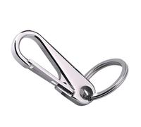 VINTORKY Llavero para Coche de Acero Inoxidable Plata, Ligero y Duradero Hebilla Práctica, Adecuado para Hombres que Buscan un Llavero Resistente y Funcional