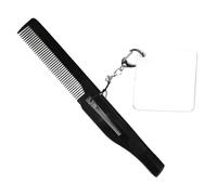 VINTORKY Llavero Peine Plegable Para Barba Peine De Viaje Plegable Espejo Cuadrado De Dientes Finos Para Hombre De Bolsillo Para Uso Diario