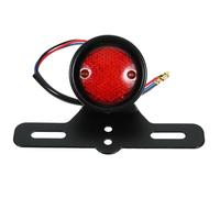 VINTORKY Luz de Freno LED para Motocicleta Color Negro Carcasa de Abs y Aluminio, Mejora Estética y Seguridad para Uso en Carretera