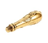 VINTORKY Mango de Sello de Cera de Metal para Reemplazo, Manijas de Sellos Artesanales, Diseño Retro Elegante, Superficie Lisa y Cómoda, Fácil Instalación para Manualidades y Scrapbooking