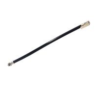 VINTORKY Manguera de Inflado de Neumáticos Negra de PU con Extensor de Válvula para Inflador de Coche, Conexión Precisa para Mantenimiento de Ruedas y Medición Exacta