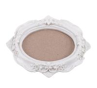 VINTORKY Marco de Fotos Ovalado Vintage Color Claro Colgador Triangular, Decoración de Fotos Colgantes para Pared, Marco Decorativo 3D para Hogar, Soporte para Exhibición de Recuerdos,