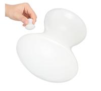 VINTORKY Masajeador Facial de Piedra de Vidrio Forma de Hongo Blanco para Mejorar la Circulación Puntos Gatillo en Cuidado Facial