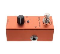 VINTORKY Mini Pedal de Efectos para Guitarra Eléctrica con Sistema de Reducción de Ruido y Luces Indicadoras Claras, Carcasa Metálica Naranja Adecuado para Tocar y Grabar