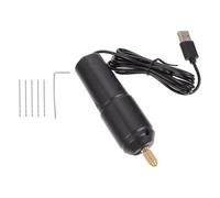 VINTORKY Mini Taladro Eléctrico de Mano para Perforar Plástico y Madera USB Ligero Motor 360 y Abrazadera de Latón para Manualidades y Modelismo