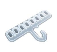 VINTORKY Molde de Silicona Flexible para Hacer 8 Ganchos Diy, Troquel Transparente para Perchas, Molde Práctico para Colgadores de Ropa en Manualidades y Bricolaje