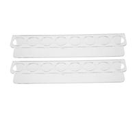 VINTORKY Organizador Acrílico 8 Ranuras para Vial de Péptidos y Frascos Diabéticos, 2 Piezas Protección Resistente y Visibilidad Clara para Cocina y Tocador
