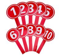 VINTORKY Paletas de Puntuación Manual 10 Unidades 9,5x19 Cm Tablero Portátil para Votación y Competencia Marcador Multifunción Cómodo y Práctico para Eventos Deportivos