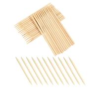 VINTORKY Palitos de Madera para Rascar Doble Cabezal, 200 Piezas (100 de 6.0x14 Cm Punta Fina y Redonda 100 de 6.0x13.5 Cm Punta Fina y Plana), Herramientas Portátiles para Dibujo