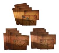 VINTORKY Papelería Vintage Sobres y Papel de Carta 3 Juegos Estilo Envejecido para Fiestas, Bodas y Tarjetas de Felicitación