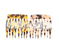 VINTORKY Par De 2 Peines Laterales De Acetato Para Mujer Diseño Minimalista Peines Laterales Para El Cabello Pasadores Decorativos Para Moño De Cabello Accesorios Para Mujer