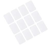 VINTORKY Parche Antideslizante para Alfombras Fijador Seguro para Alfombras Blanco de Poliéster y Nylon, 30 Piezas en Dormitorio y Suelos de Madera