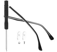 VINTORKY Patillas de Gafas de Repuesto Metálicas Cristal Negras 1 Par de Brazos de Gafas Accesorios Resistentes para Uso y Solares