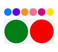 VINTORKY Pegatinas Adhesivas Autoadhesivas para Suelo, Círculos Multicolor Reutilizables, Marcadores para Aulas de Educación Preescolar y Primaria, Ideales para Gestión de Actividades y