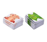 VINTORKY Pegatinas Guía para Uñas Acrílicas 200 Piezas (100 Verdes 100 Naranjas) para Decoración y Extensiones, Herramienta para Uñas Profesional y Doméstica, Accesorios para Manicura