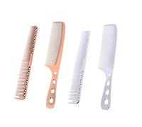 VINTORKY Peines de Aluminio para Corte de Pelo Peine Desenredante Profesional para Hombres y Mujeres Herramienta de Peluquería Color Bronce para Salones y Personal