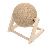 VINTORKY Pelota Caqui y Sisal Gatos para Rascadora Madera Color | Rasca y Afila Uñas, Formato de Bola, para Mascota Felina, Artículo de Juego en Categoría Toys Balls