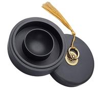 VINTORKY Piedra de Tinta para Escribir y Pintar Tapa y Base Plana 3.93X3.93 Pulgadas para Taller de Caligrafía y Arte