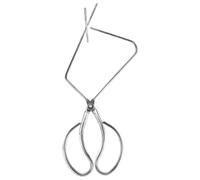 VINTORKY Pinzas de acero inoxidable para esmaltar cerámica, abrazadera para inmersión profunda de cerámica, herramientas para modelar arcilla, alicates para aplicar esmalte, herramientas para la