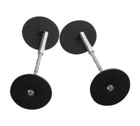 VINTORKY Placa de cubierta orificio, relleno de orificio de cerradura de puerta, tapón del orificio de la puerta, acero inoxidable, negro, 50 mm, juego de 2 piezas, para seguridad del