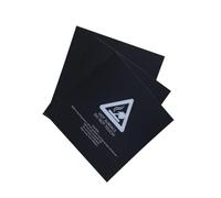 VINTORKY Placa de Impresora 3d de 11,8x11,8 Pulgadas para Cama Caliente Respaldo Adhesivo Aleatorio, Superficie Cuadrada Negra Paquete de 3 Piezas para Impresión Múltiple