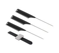 VINTORKY Porta Pinzas Cabello y Peine De Punta U-shaped, 1 Set Negro, Soporte Magnético Para Recoger Horquillas, Herramienta Para Peluquería, Uso Casa y Salón