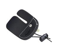 VINTORKY Protector de Dedos para Tiro Doble Capa de Cuero y Forro de Pelusa, Diseño Ergonómico Ajustable, Protección Eficaz para Dedos, Adecuado para Práctica al Aire Libre