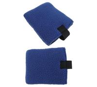 VINTORKY Protector y Patas Sillas de Fibra para Ruedas de Poliéster Azul, Bordes Suaves Fácil Mantenimiento en Invierno, Pack de 2 Unidades Adecuado para Rehabilitación