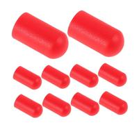 VINTORKY Puntas de Silenciador de Silicona para Baquetas Rojo, Pack 10 Unidades, Accesorios de Percusión Compatibles para Batería, Protección Práctica y Reducción de Ruido en Instrumentos