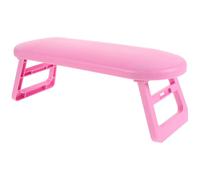 VINTORKY Reposabrazos Para Manicura Plegable Rosa, Soporte Compacto Para Muñeca, Almohadilla Portátil Para Manicuristas, Descanso Ergonómico Para Salones y Uso Casa