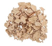 VINTORKY Rodajas 200 Forma de de de Madera Piezas Marinos Superficie Lisa para Pintar, Varios estilos para Artesanía y para Tarjetas de Obsequio y Manualidades Varios estilos