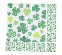 VINTORKY Servilletas Decorativas de Mesa de Papel Verde Motivo Irlandés 20 Piezas para Bodas y Restaurantes