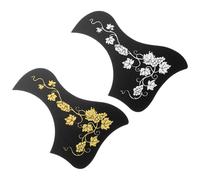 VINTORKY Set de 2 Golpeadores de PVC para Guitarra Acústica de 41 Pulgadas, Colores Dorado y Plateado, Resistente a Rayaduras, Instalación Rápida, Recomendado para Guitarristas en Práctica