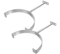 VINTORKY Soporte Ajustable para Pararrayos de Hierro para Techos de Tejas Cerámicas, Base Sólida y Segura para Protección contra Rayos en Sistemas Residenciales, Pack de 2